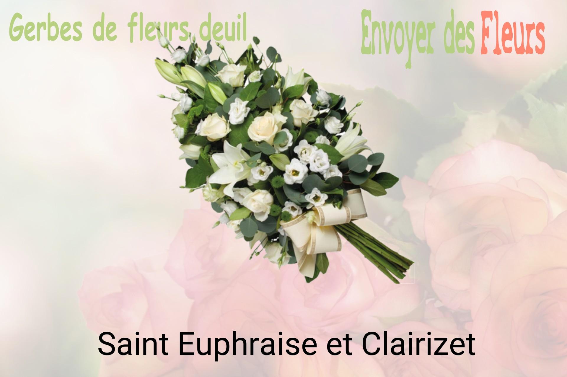 Gerbe de fleurs de deuil livrée à Saint-Euphraise-et-Clairizet